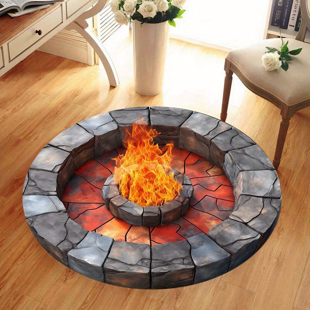 Commercial Digital Printing - Cozy Digital Printed Fire Mat –