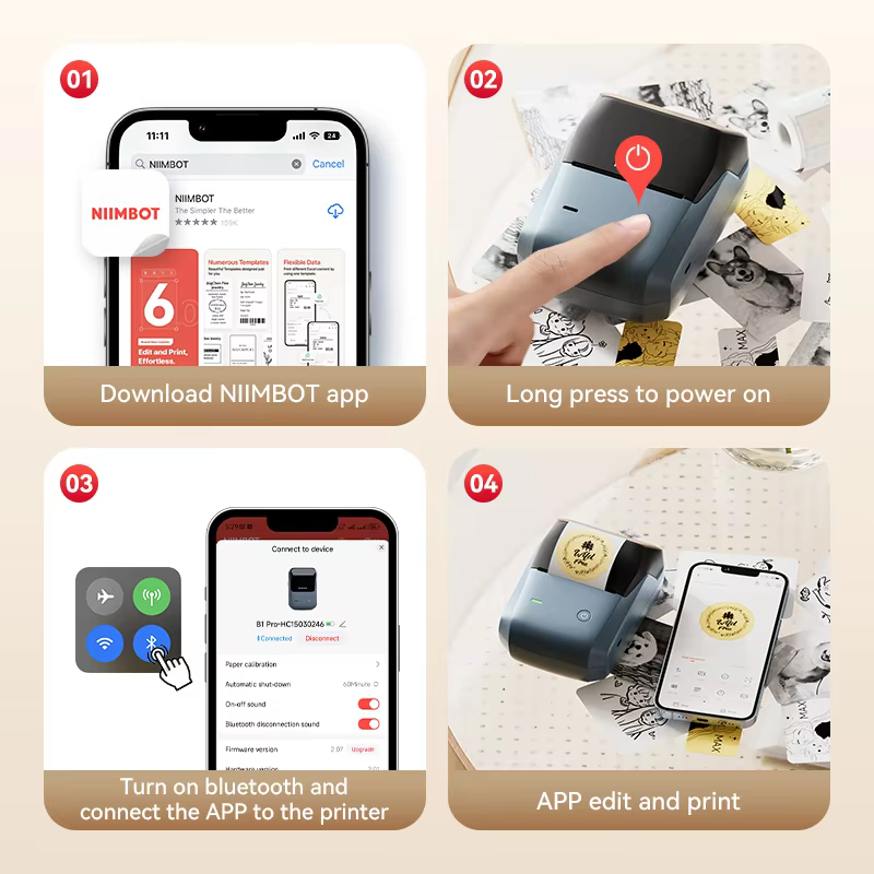 Niimbot B1/B1PRO Label Printer - Commercial Printing Network review and price