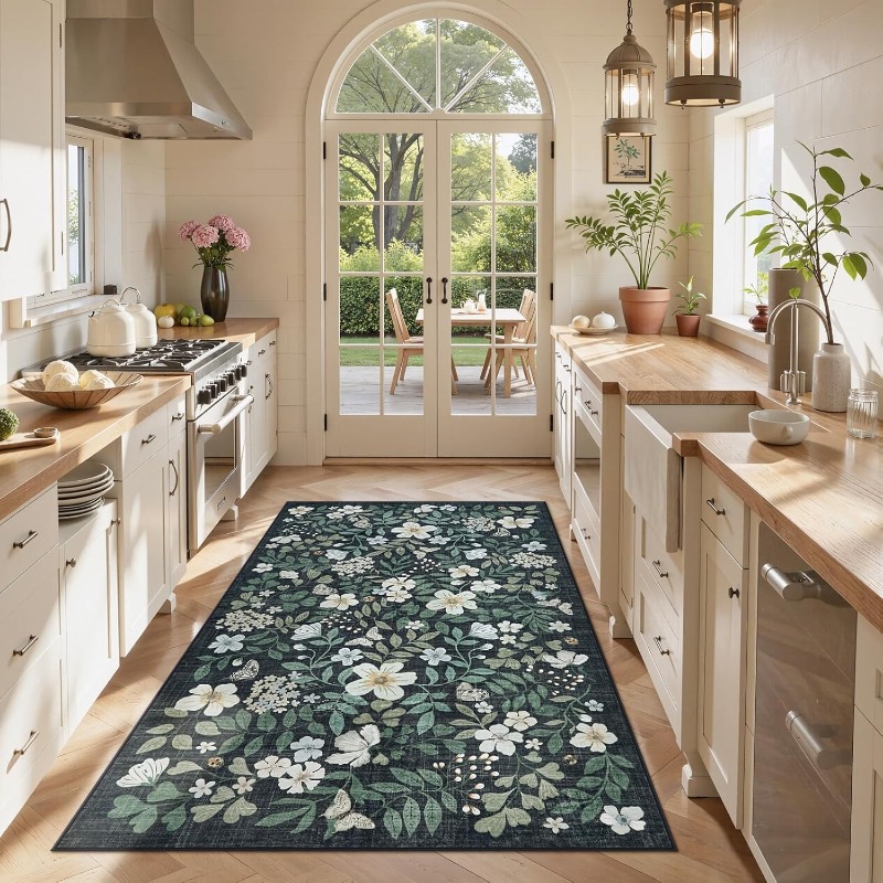Floral Living Room Carpet Vint - Printing On Commercial review and price