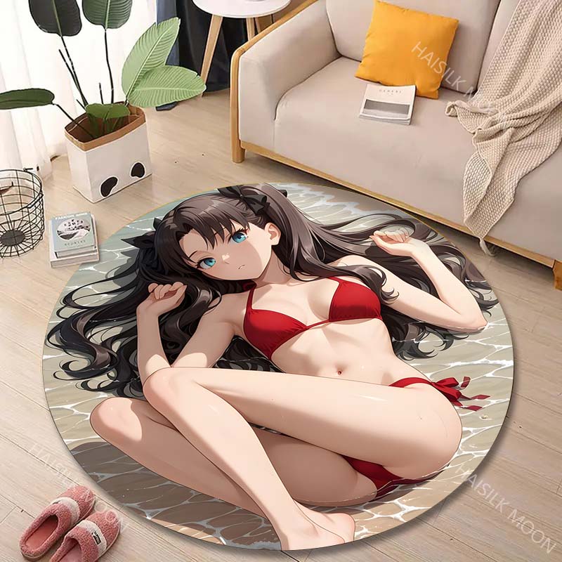 1PC Red bikini on beach Print  - Printing On Commercial review and price
