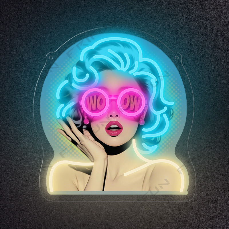 WOW Curl Girl Neon Sign UV Pri - Commercial Printing Services review and price