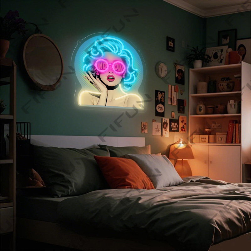 WOW Curl Girl Neon Sign UV Pri - Commercial Printing Services review and price